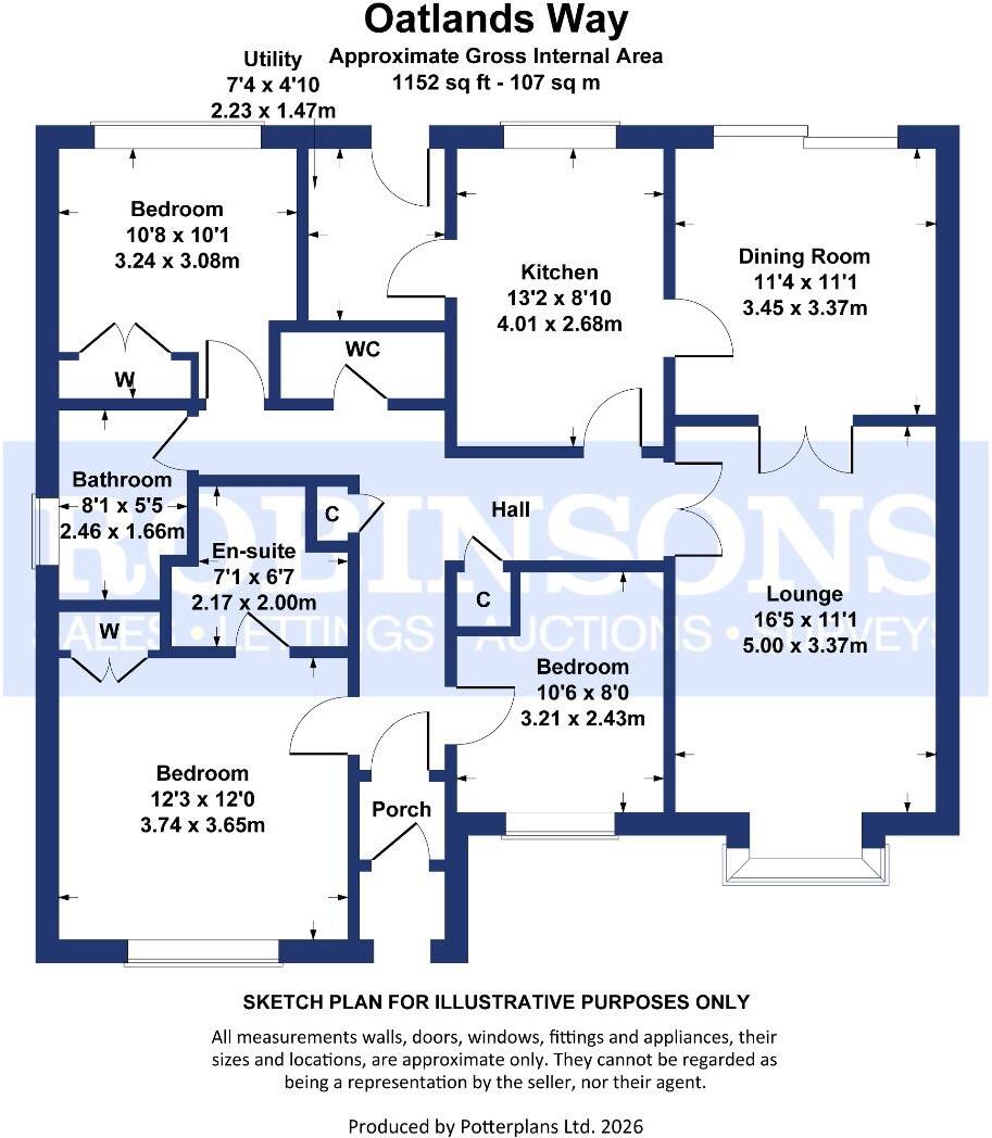 Oatlands Way, Pity Me, Durham floorplan