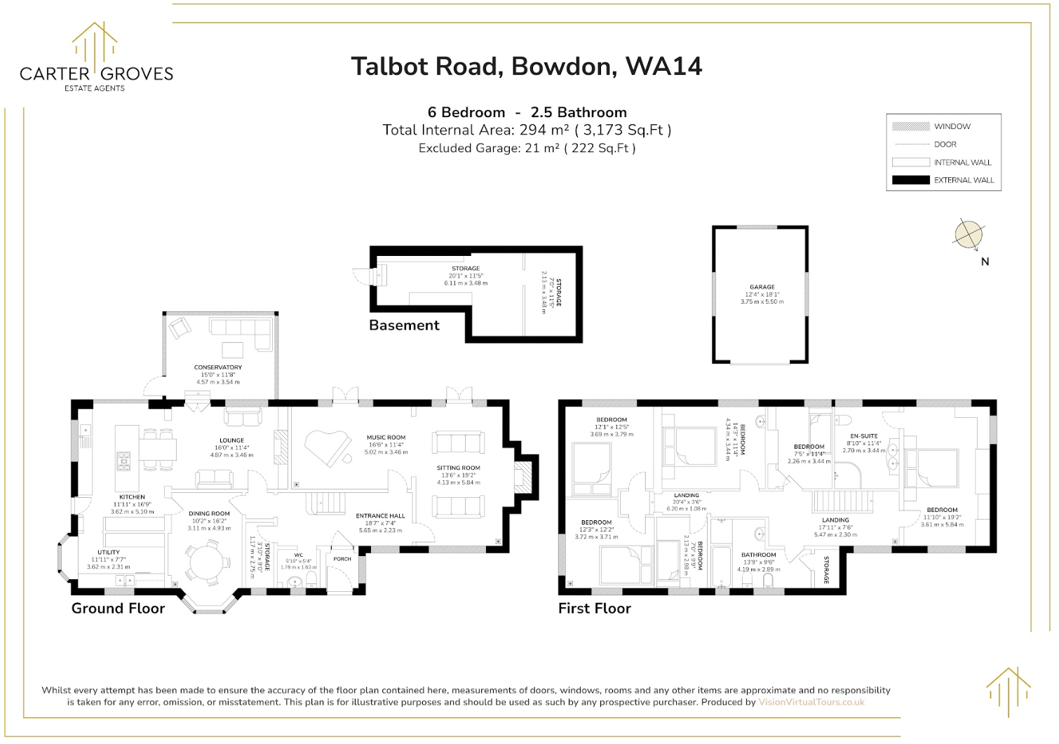 Talbot Road, Bowdon, Altrincham, Greater Manchester, WA14 floorplan