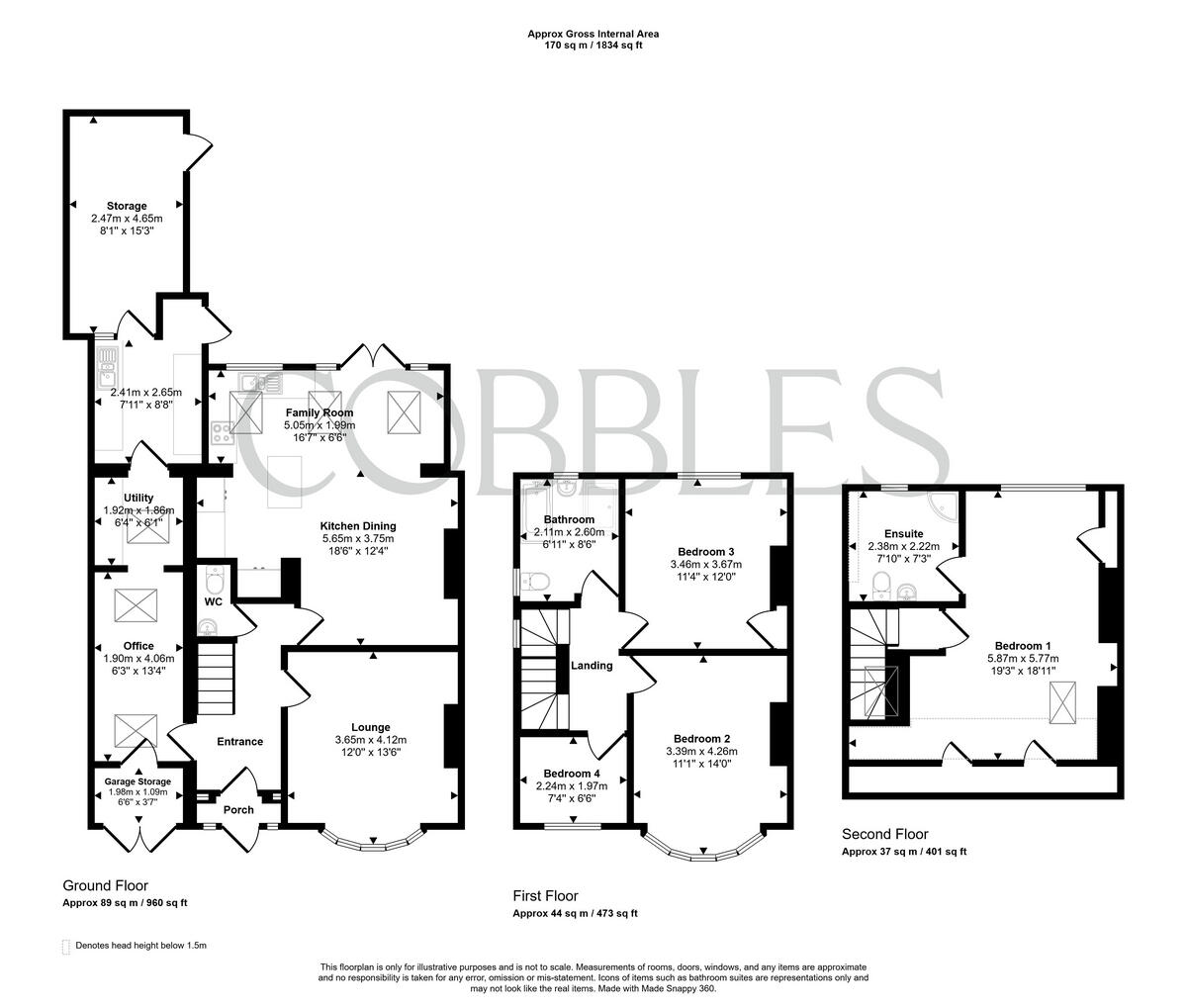 Bush Hill, The Headlands, Northampton, NN3 2PE floorplan