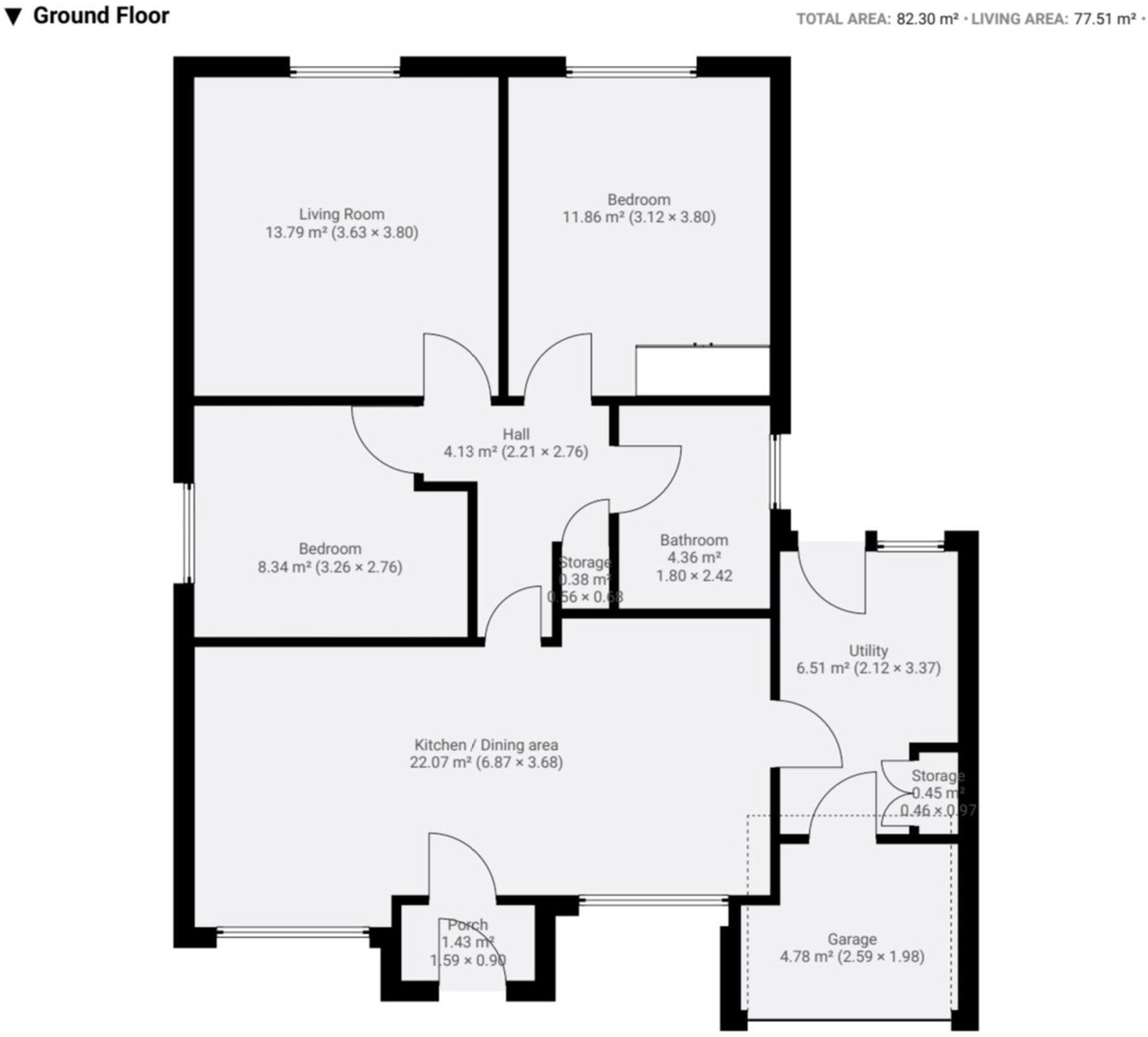 Middlefield Close, Hinckley, LE10 floorplan
