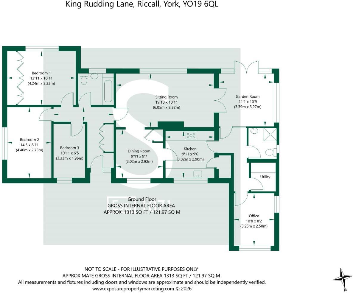 King Rudding Lane, Riccall, York floorplan