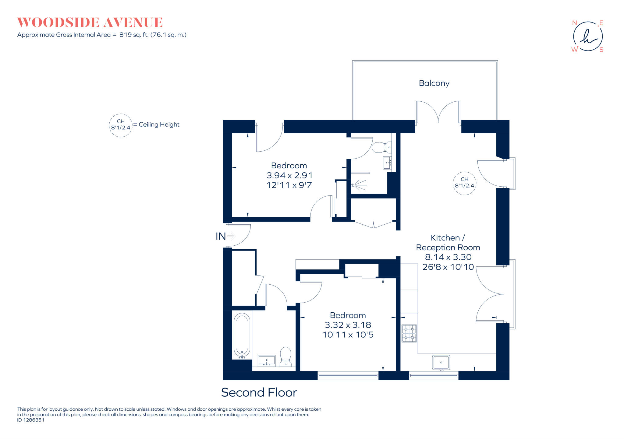 100 Woodside Avenue, London, N10 floorplan