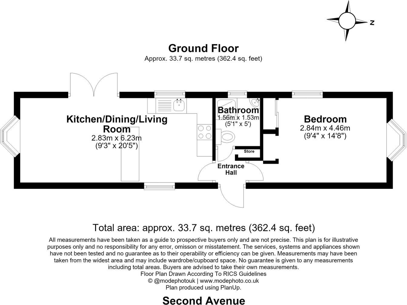 Second Avenue, Kingsleigh Park Homes, Thundersley, SS7 3QD floorplan
