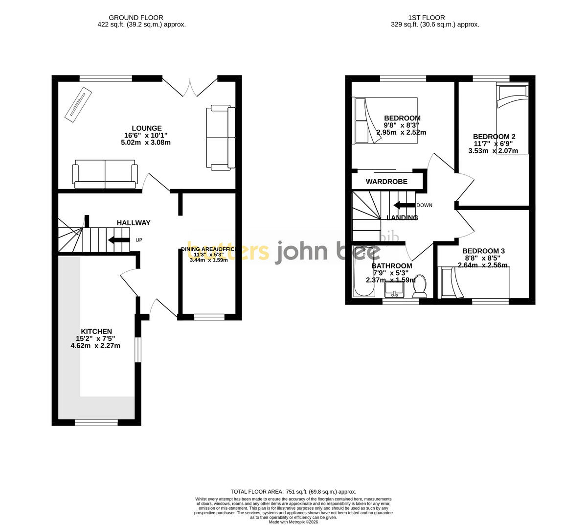 High Street, Halmer End floorplan