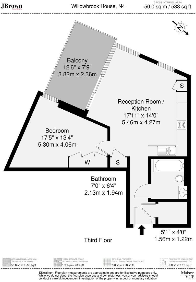Willowbrook House,  London, N4 floorplan