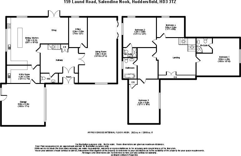 159 Laund Road, Salendine Nook, HD3 3TZ floorplan