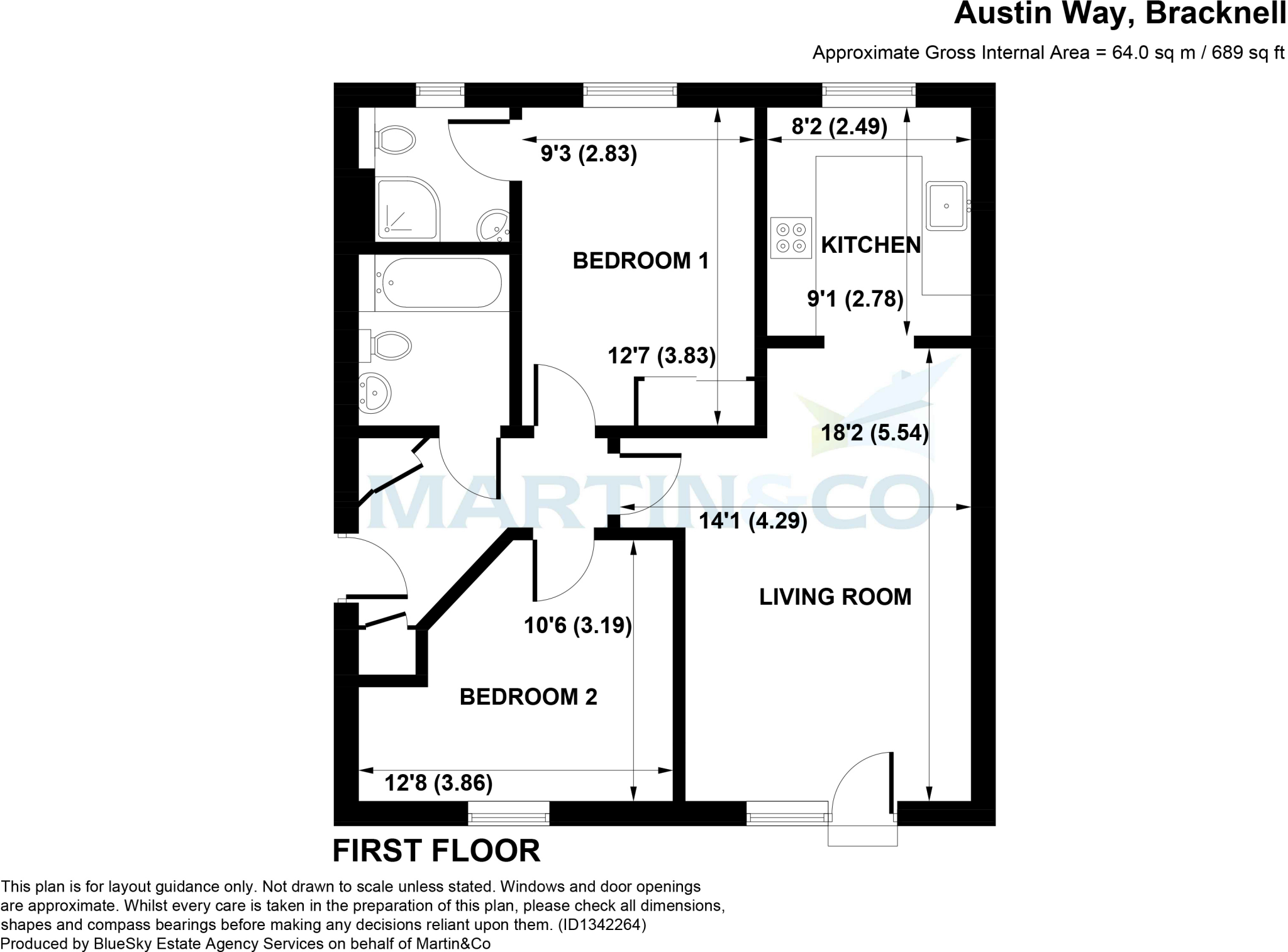 Austin Way, Bracknell floorplan