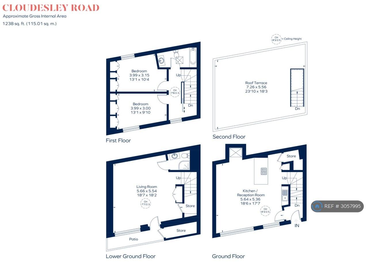 Cloudesley Road, London, N1 floorplan