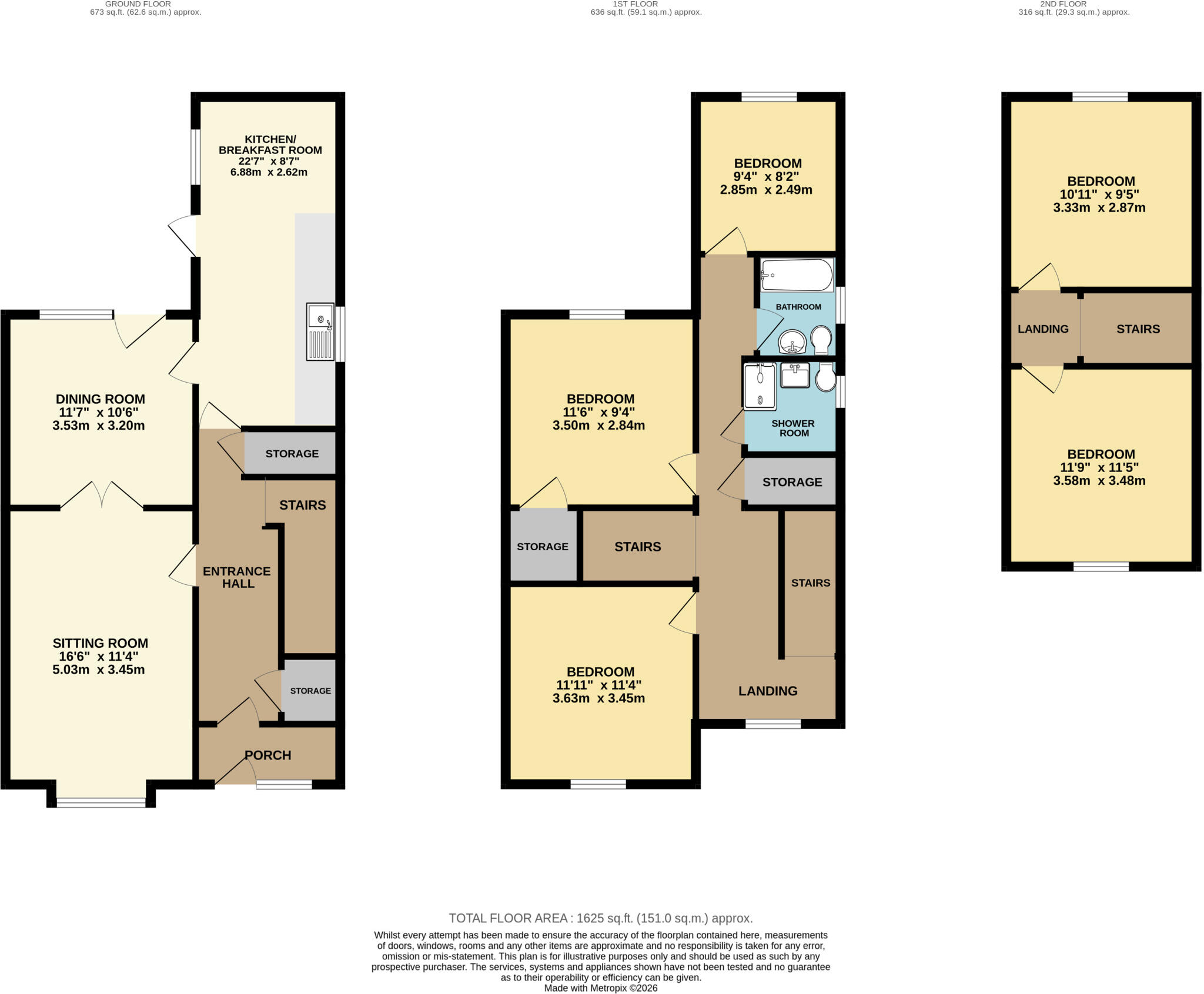 Grosvenor Road, Lowestoft floorplan