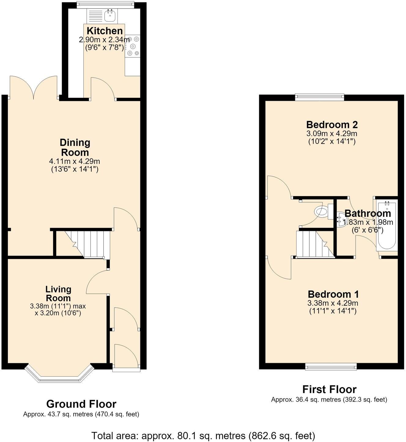 Heys Lane, Blackburn, BB2 floorplan