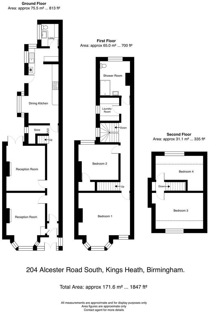 Alcester Road South, Kings Heath, Birmingham floorplan