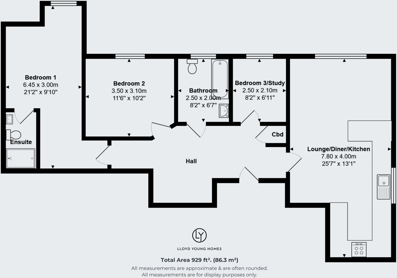 Clarendon Road, Christchurch, BH23 2AA floorplan