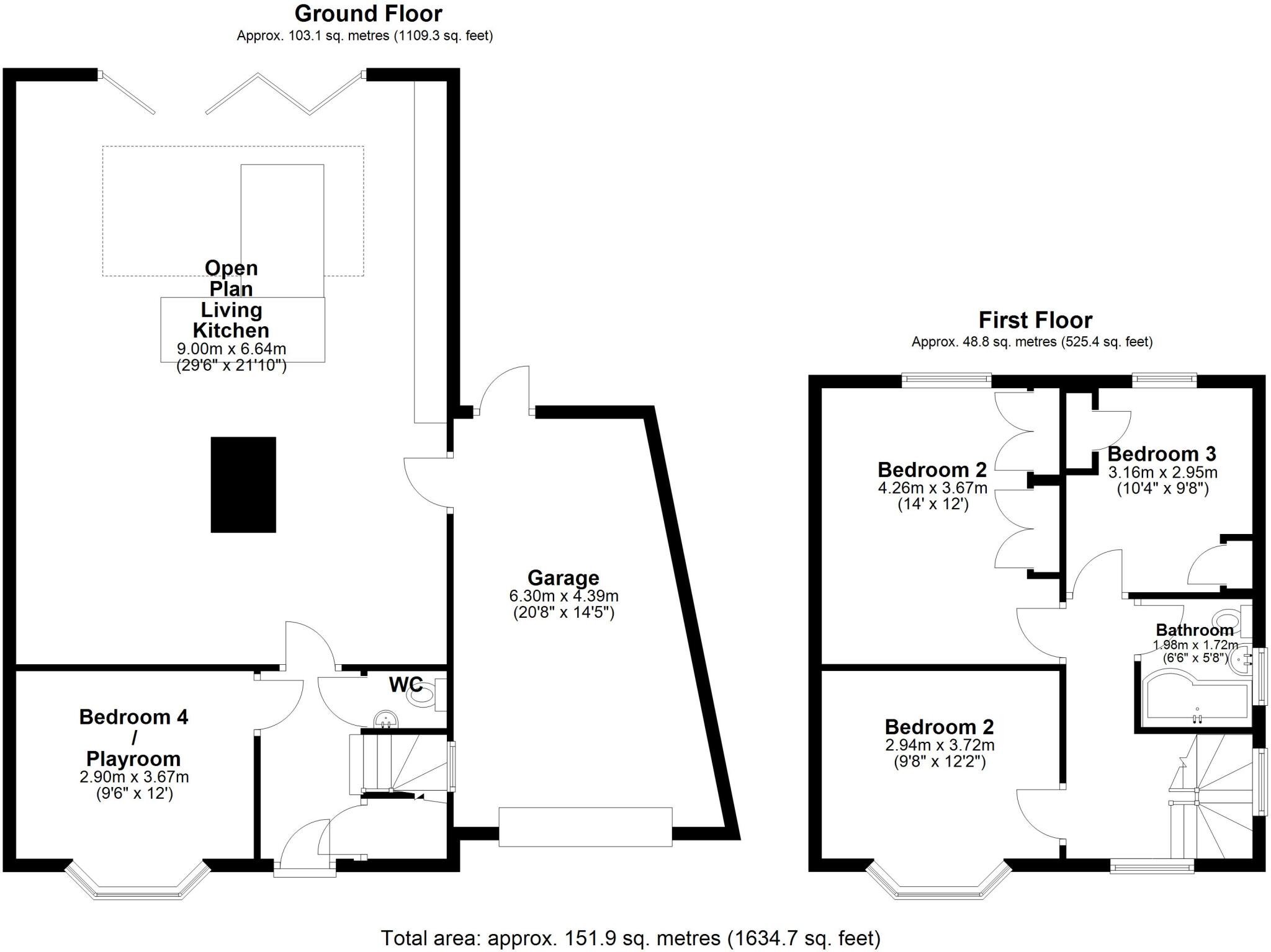 Crichton Avenue, Chester Le Street, Durham, DH3 floorplan