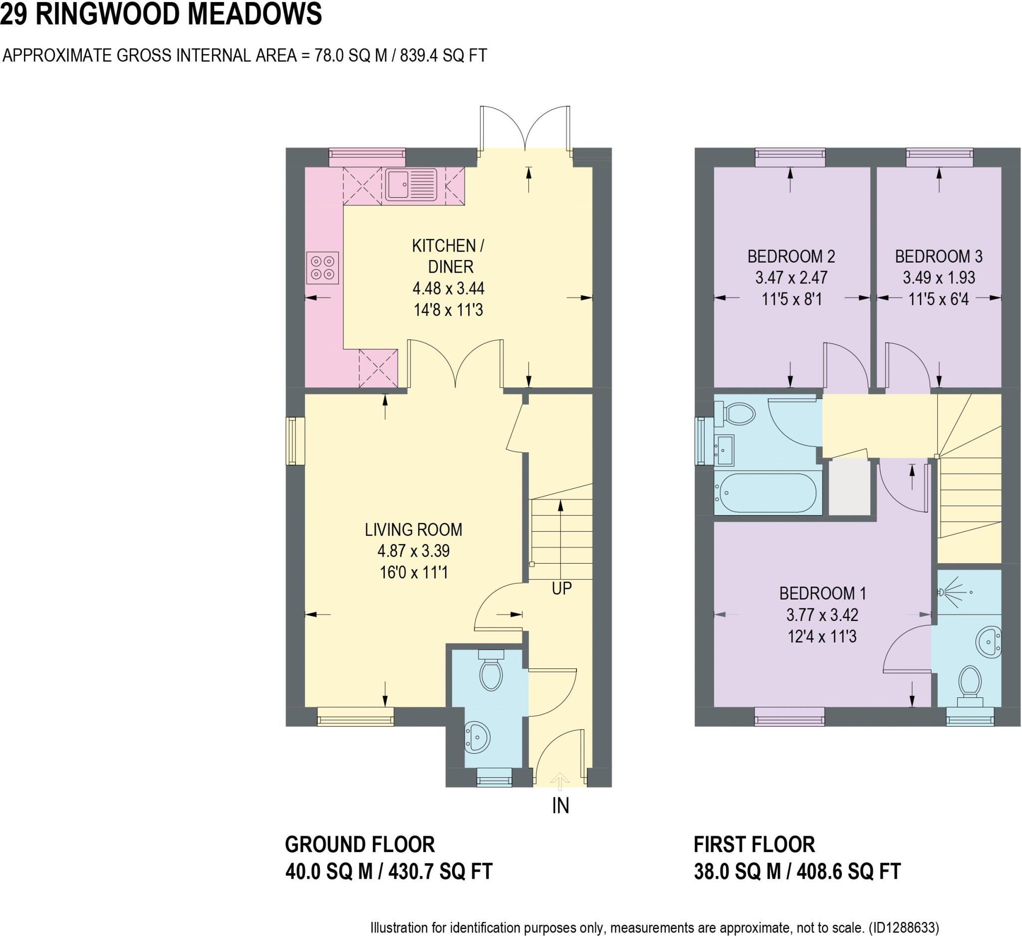 Ringwood Meadows, Brimington, Chesterfield floorplan