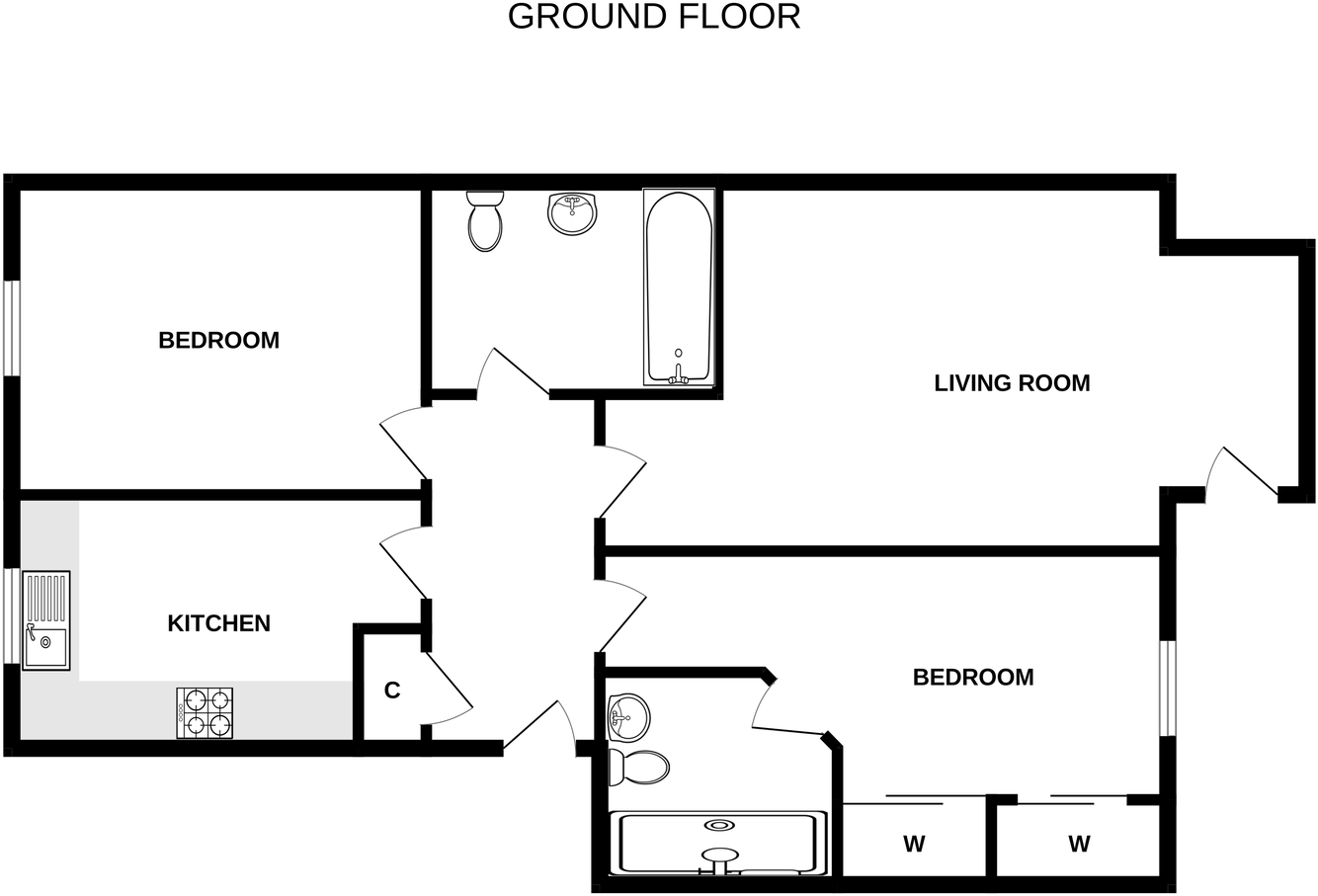 25 Dunain Square, Inverness, IV3 8FH floorplan