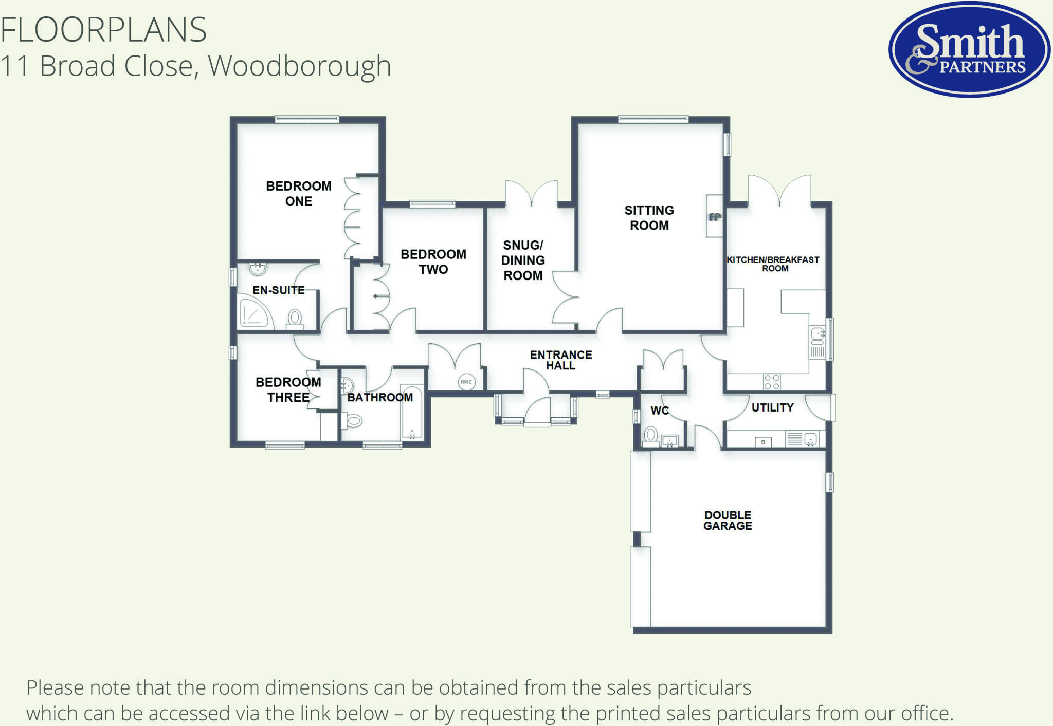 11 Broad Close, Woodborough, Nottinghamshire, NG14 6BY floorplan