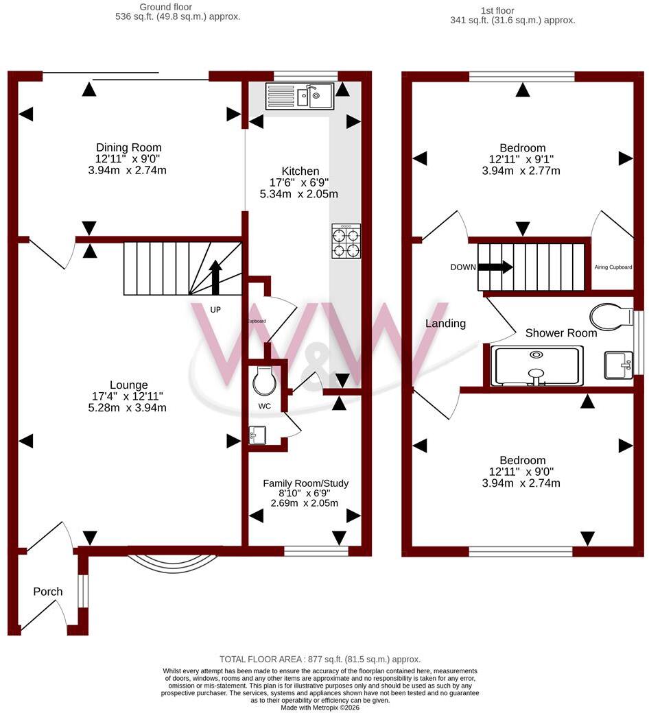Penhale Gardens, Titchfield Common floorplan