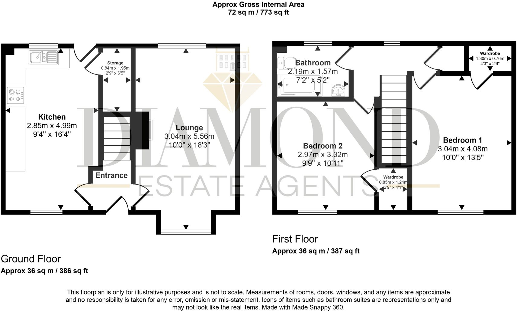 Queensway, Tiverton, EX16 floorplan