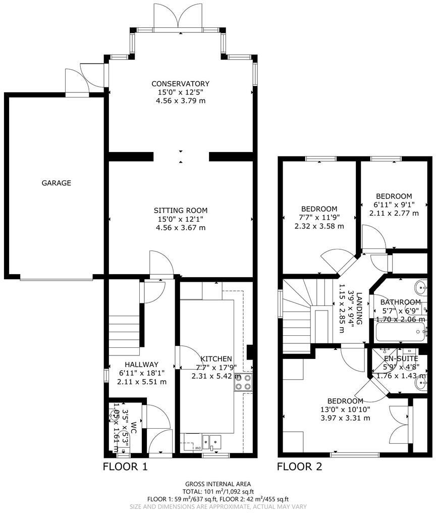 Shetland Close, Hailsham floorplan