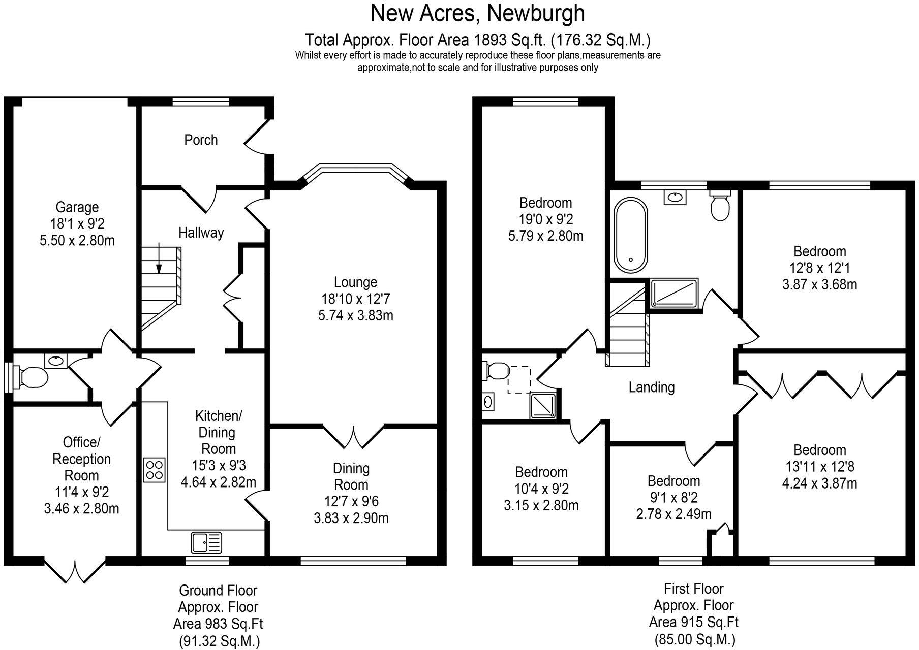 New Acres, Newburgh, WN8 floorplan