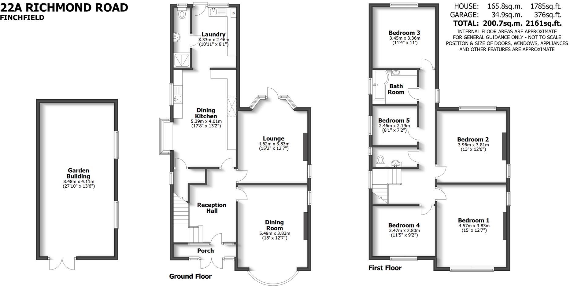 22a Richmond Road, Finchfield floorplan