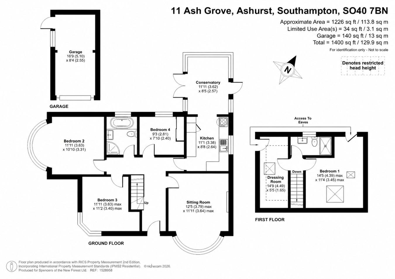 Ash Grove, Ashurst, Southampton, SO40 floorplan