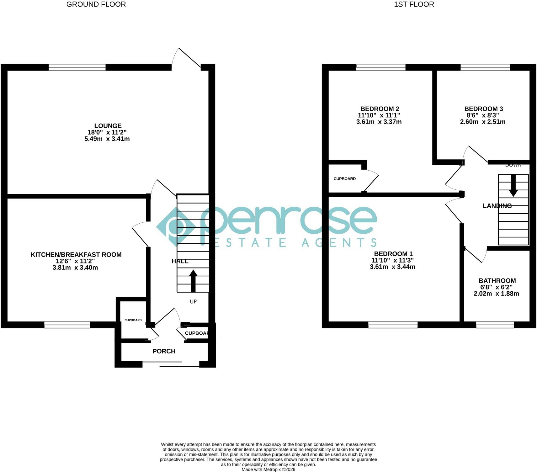 Polzeath Close, Luton, Bedfordshire, LU2 9LJ floorplan