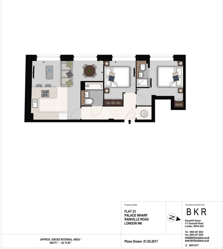 Rainville Road, Fulham, London, W6 floorplan