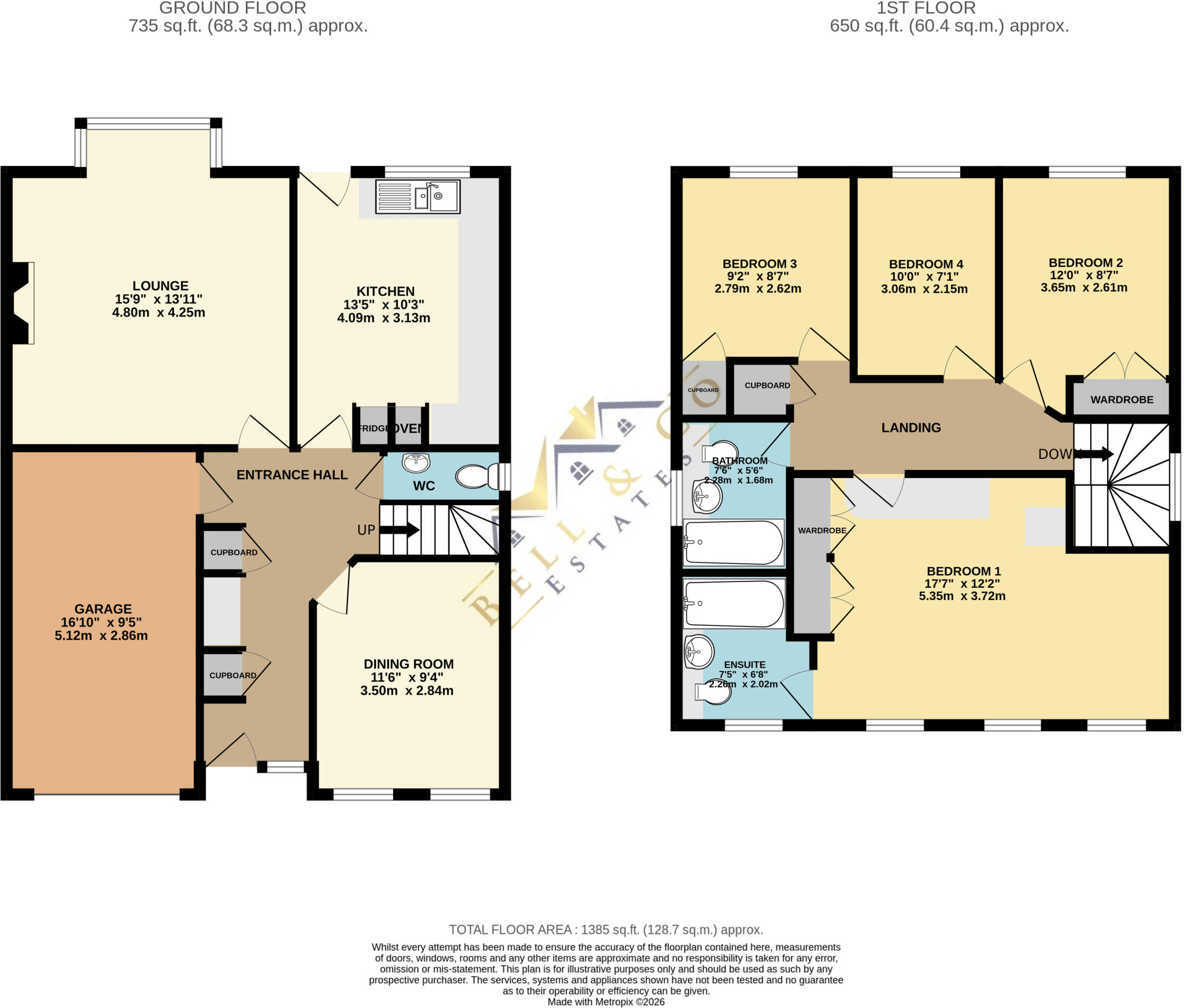 Burghley Close, Dinnington floorplan