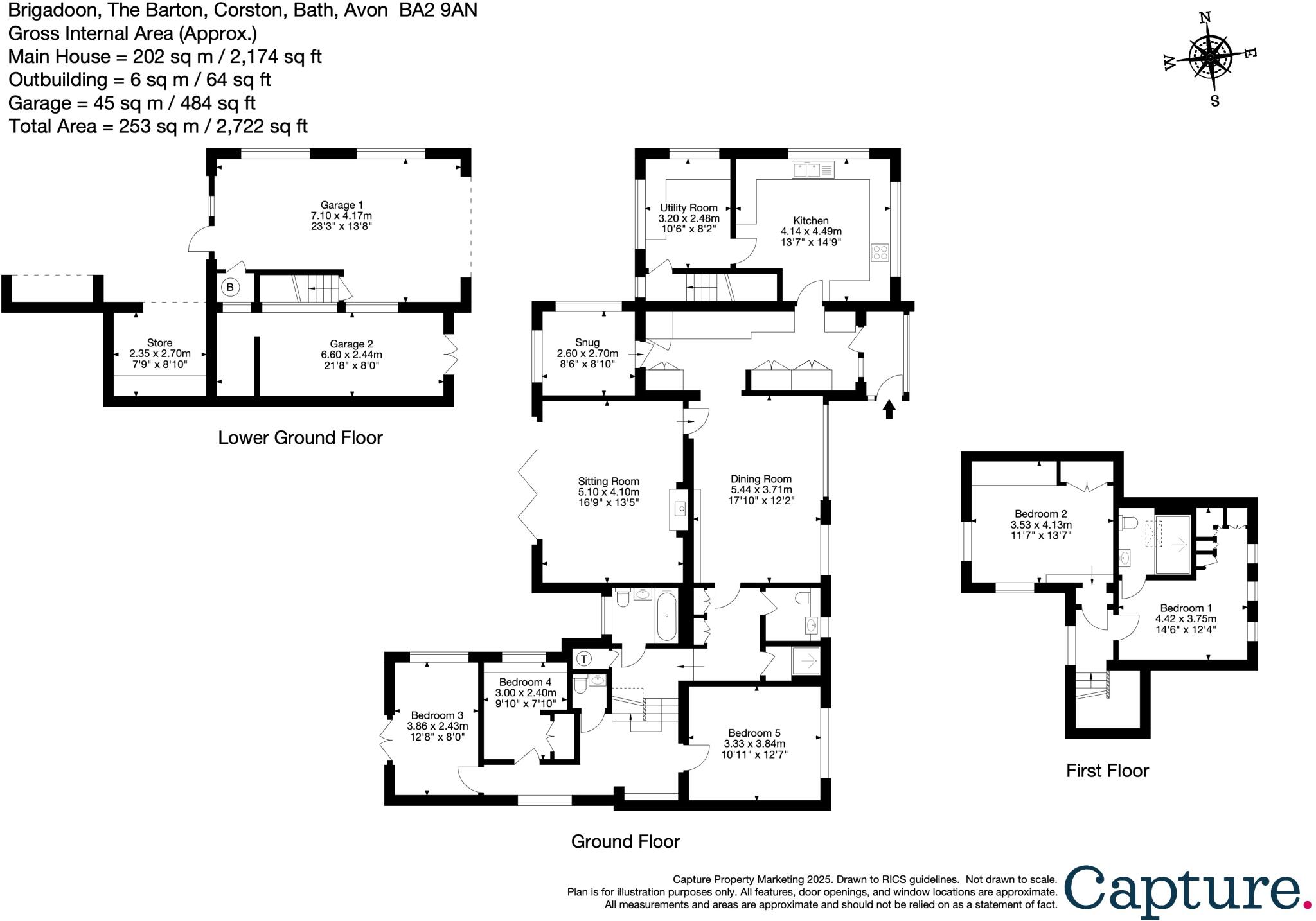 Corston, Bath, Somerset, BA2 floorplan