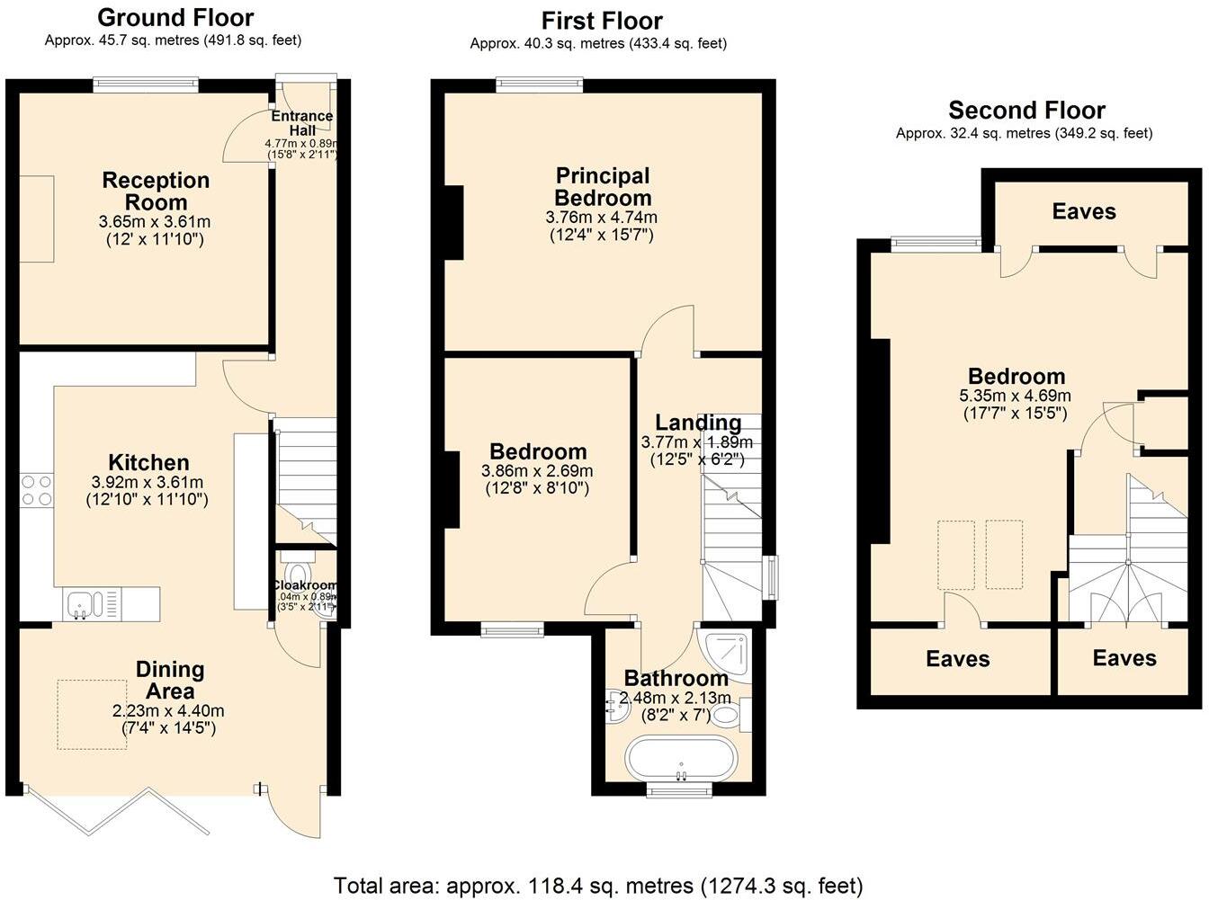 Woodland View, Grindleford, Hope Valley floorplan