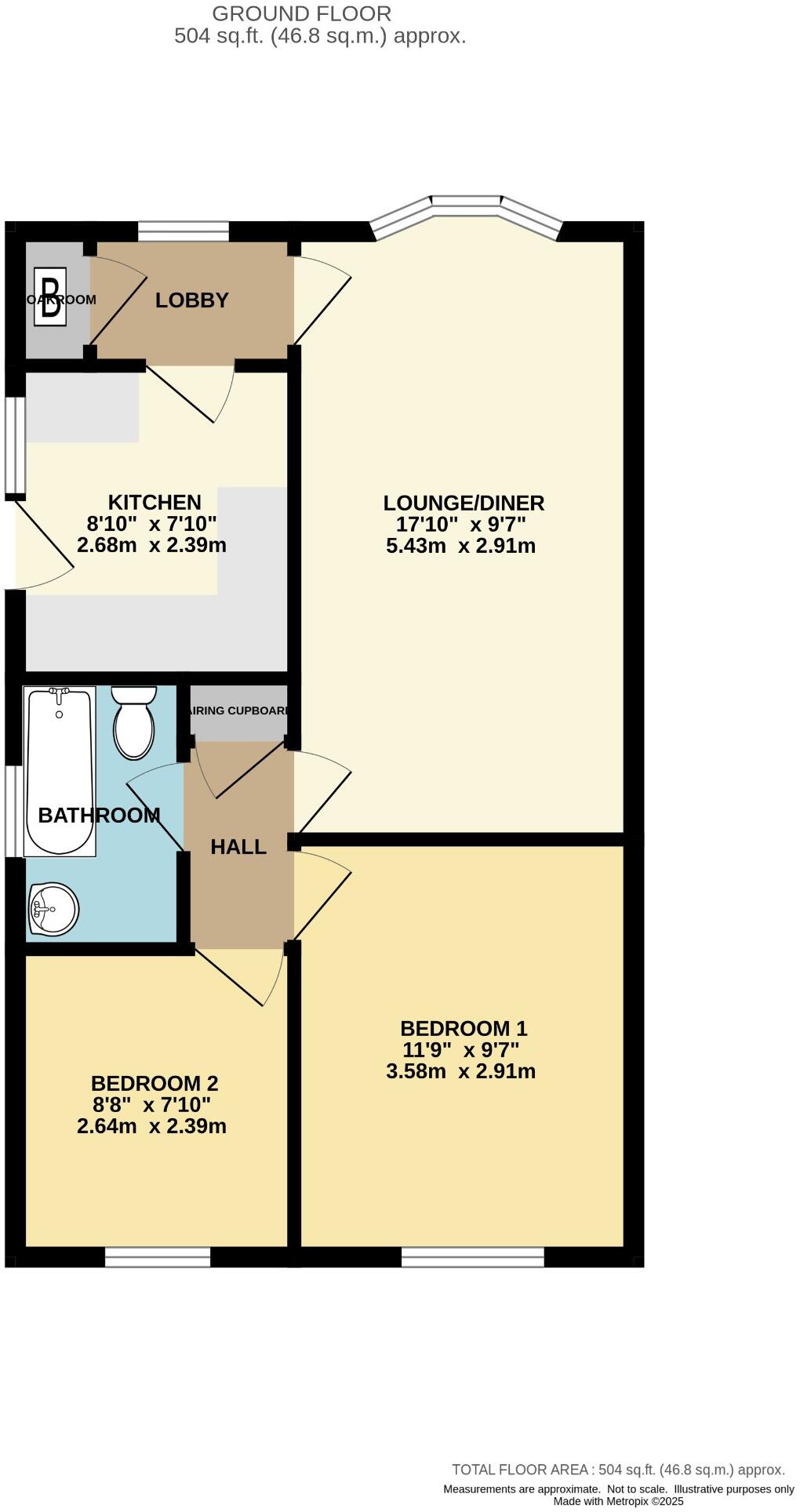 6 Fairmead Way, Whitby, North Yorkshire, YO22 4JL floorplan