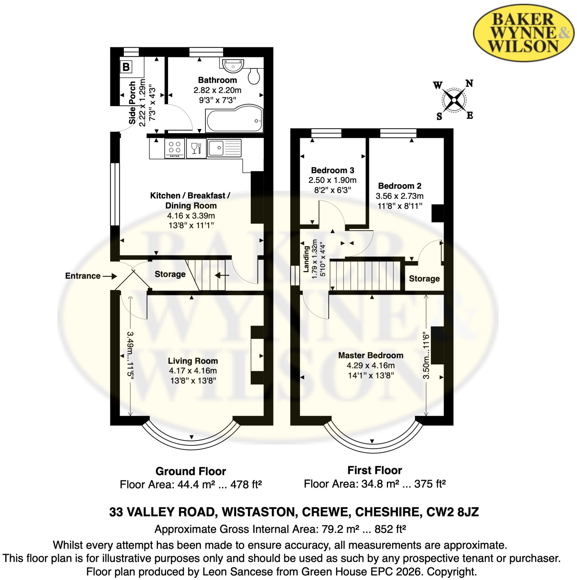 Valley Road, Wistaston, CW2 floorplan