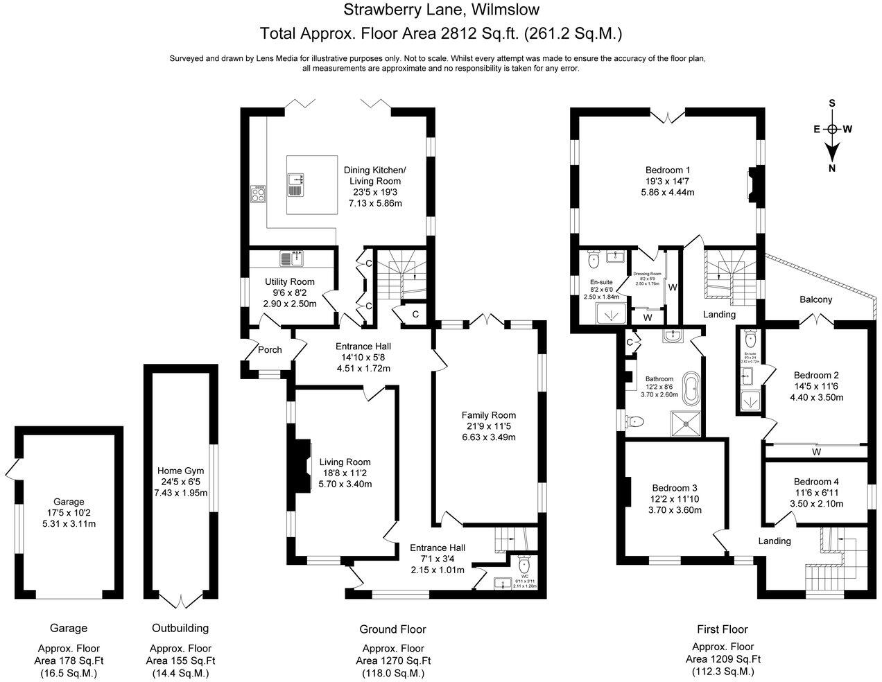 Strawberry Lane, Wilmslow, SK9 floorplan