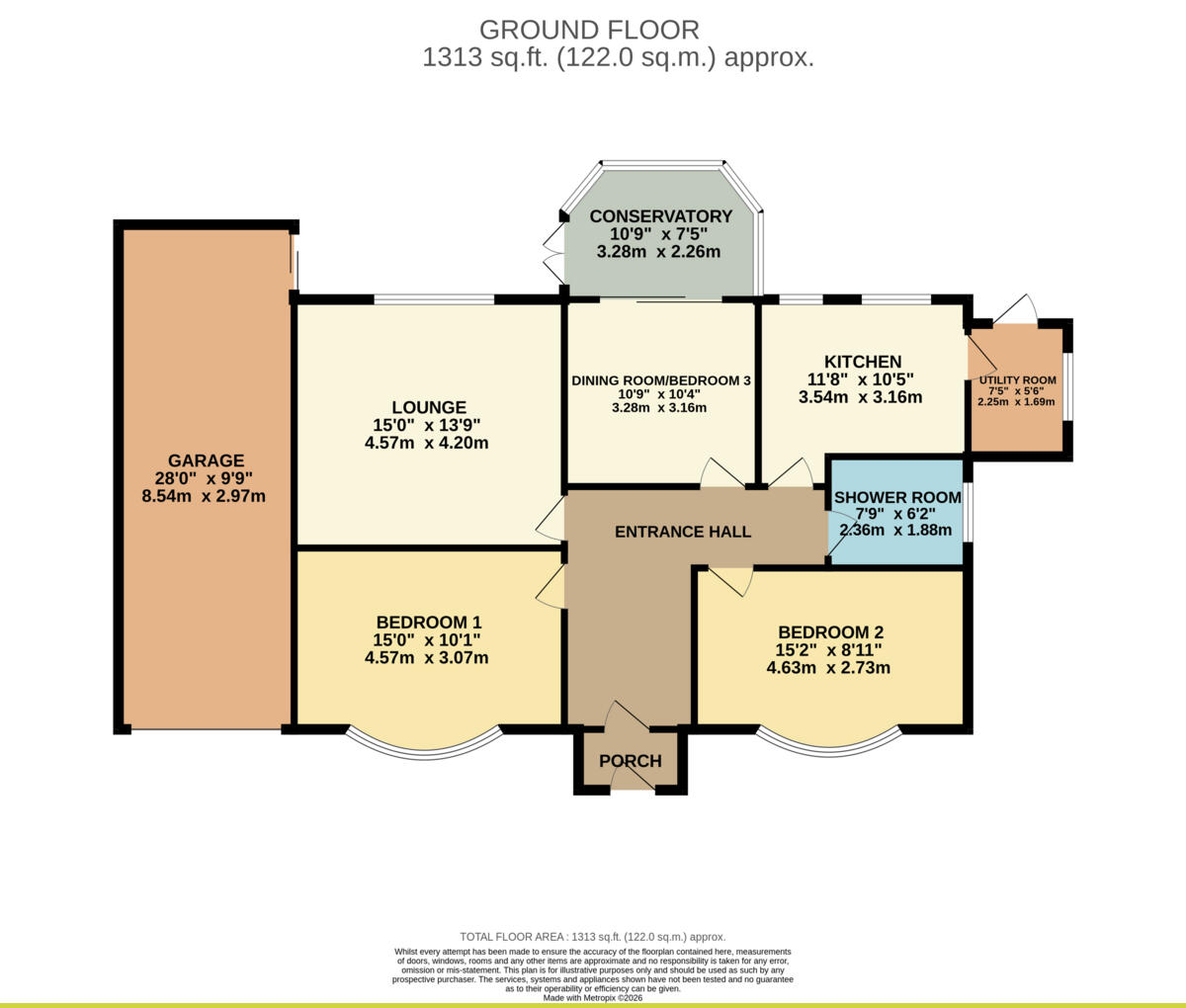 Hillcrest Road, Hockley, SS5 4 floorplan