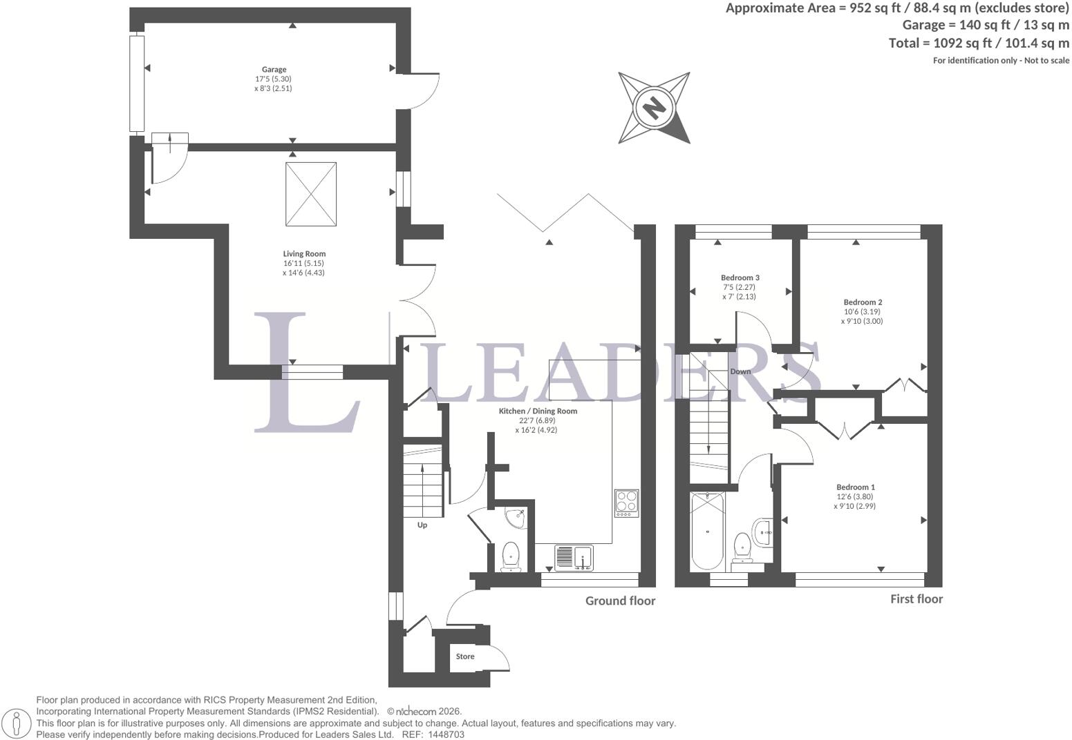 Davids Close, Bognor Regis, West Sussex floorplan