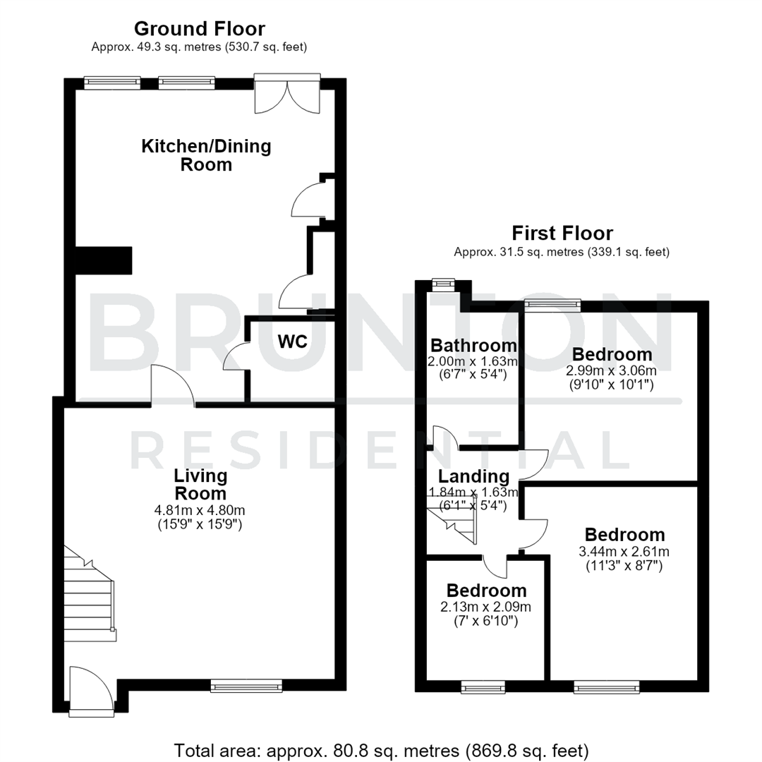 Bank Top, Woodside, Ryton floorplan