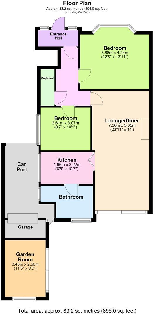 Evelyn Road, Worthing floorplan