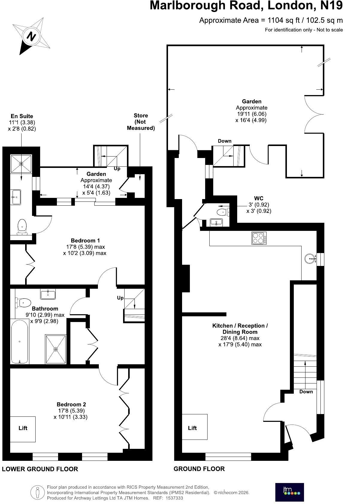 Marlborough Road, N19 floorplan