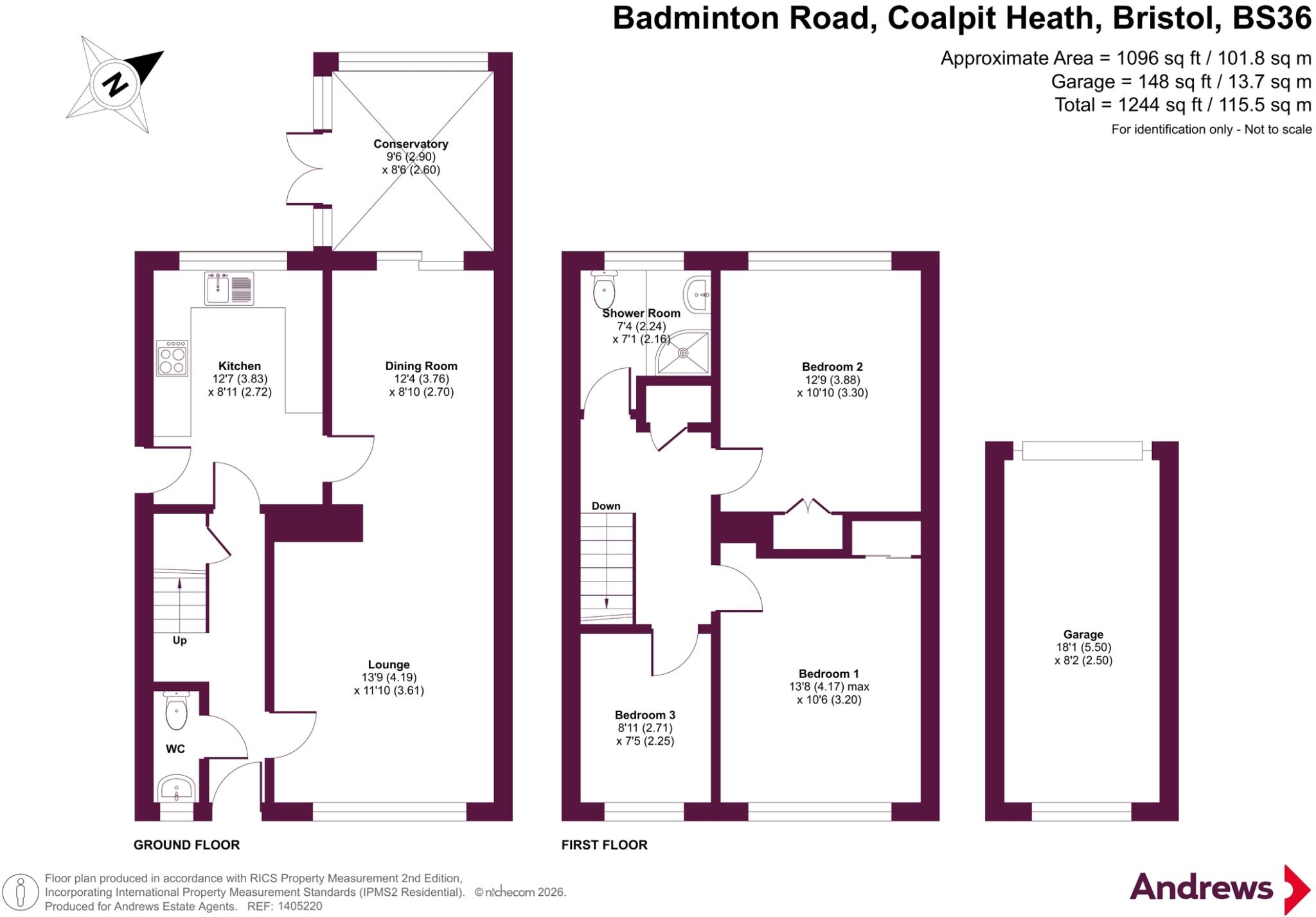 Badminton Road, Coalpit Heath, Bristol, Gloucestershire, BS36 floorplan