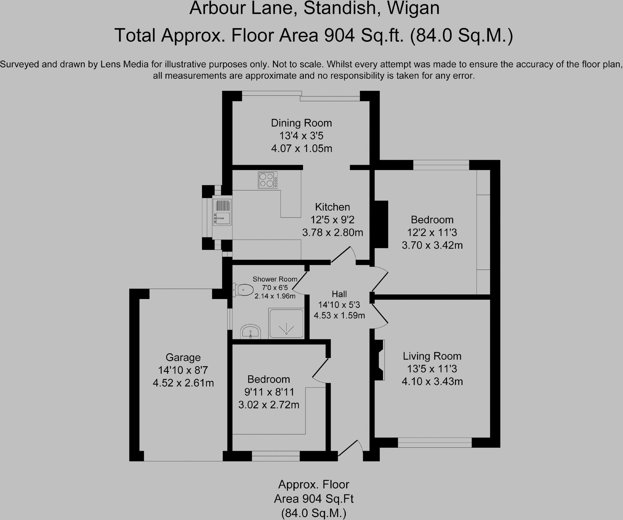 Arbour Lane, Wigan floorplan