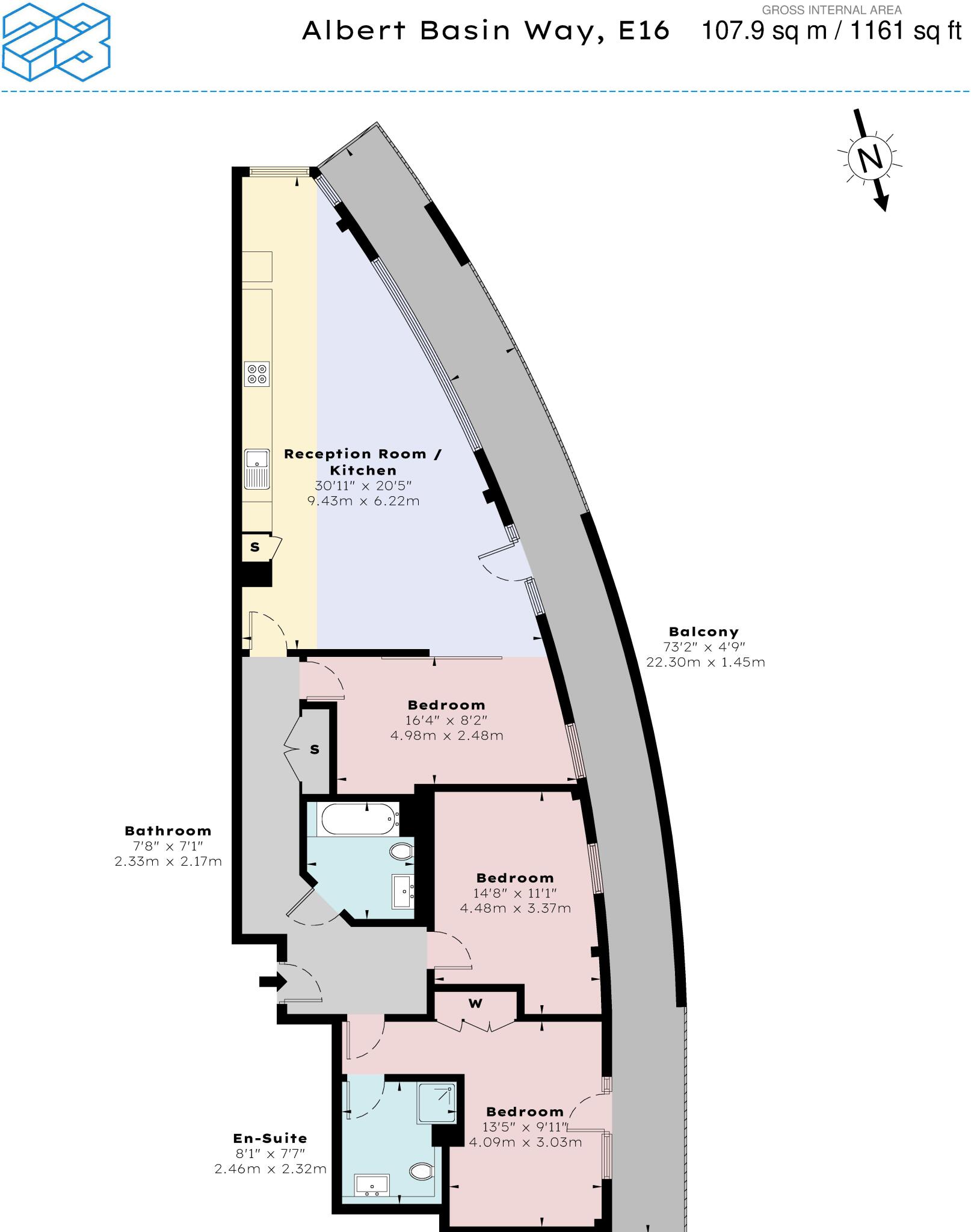 The Mast, Albert Basin Way, Beckton, Newham, London floorplan