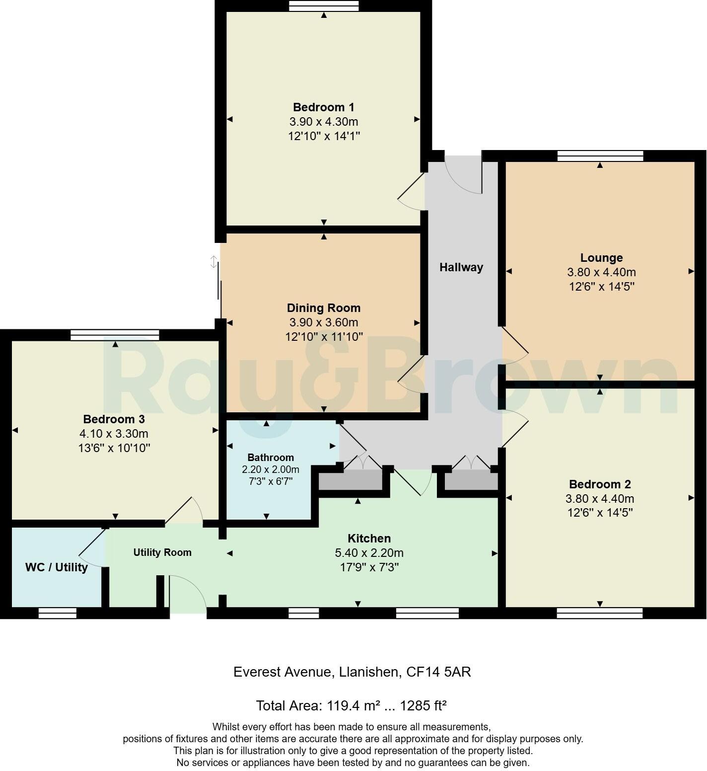 Everest Avenue, Cardiff floorplan