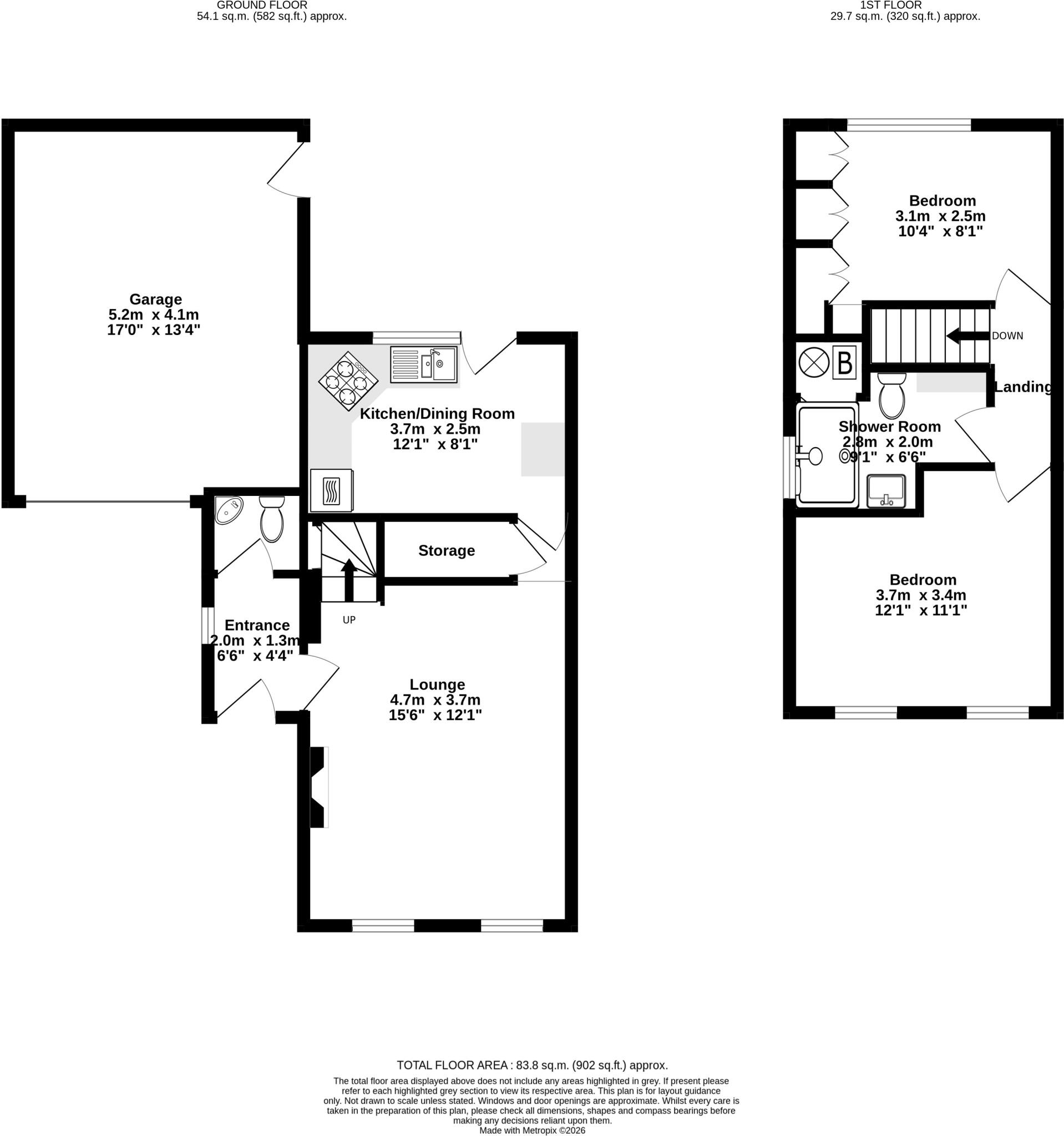 1 Grey Willow Gardens, Ashford, TN23 5GG floorplan