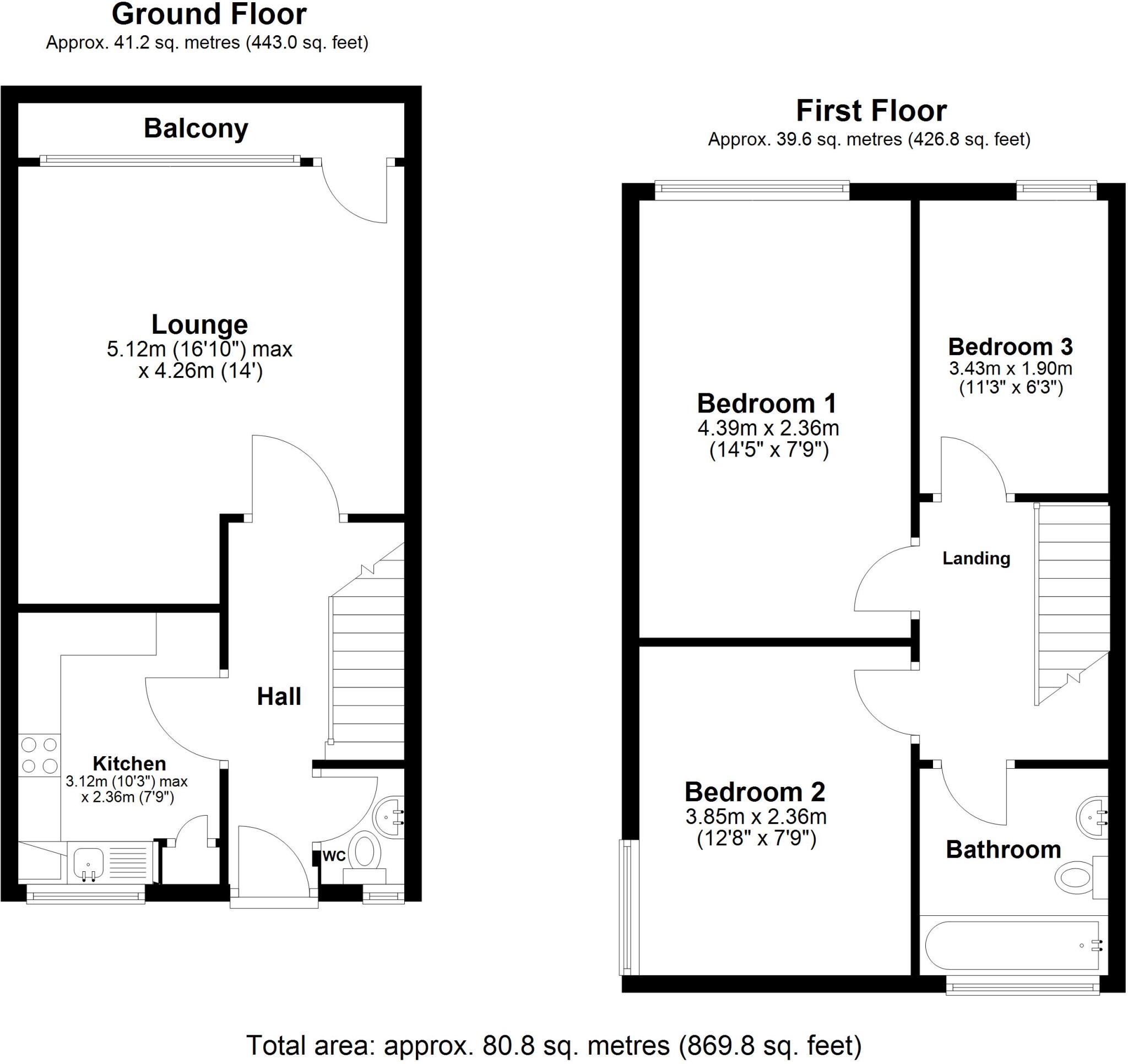 Highland Road Southsea PO4 floorplan