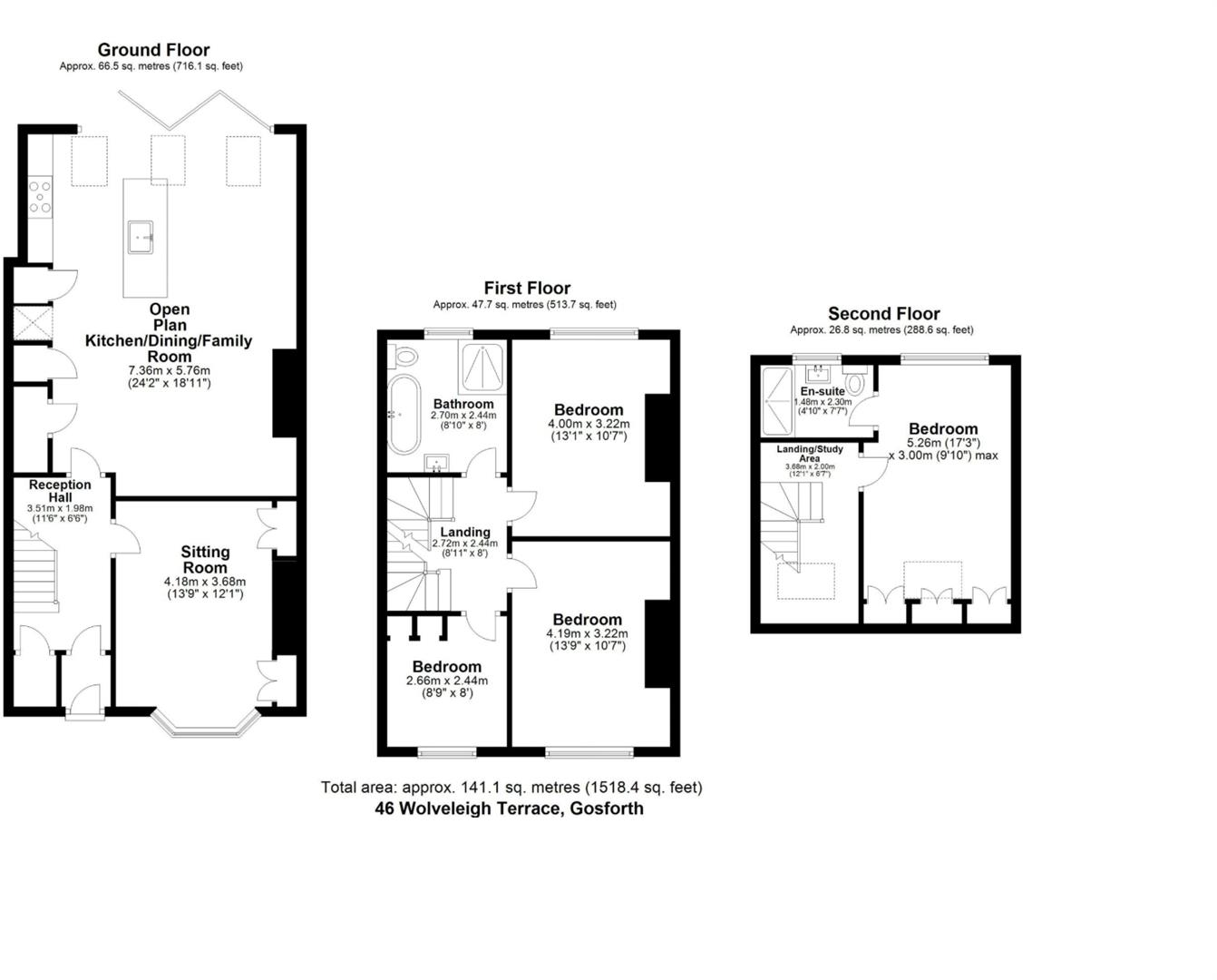 Wolveleigh Terrace, Gosforth, NE3 floorplan
