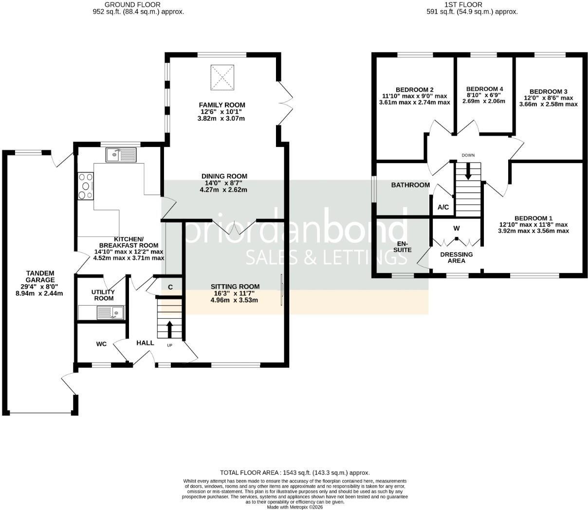 Rosemoor Drive, East Hunsbury, Northampton NN4 floorplan