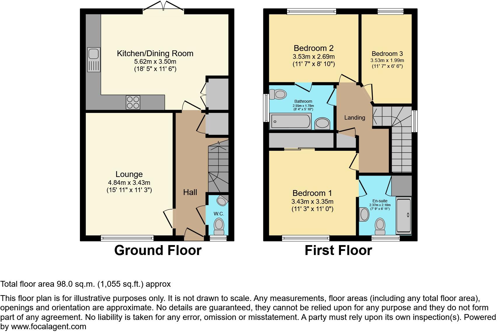 Suffolk Way, Worcester, WR3 floorplan