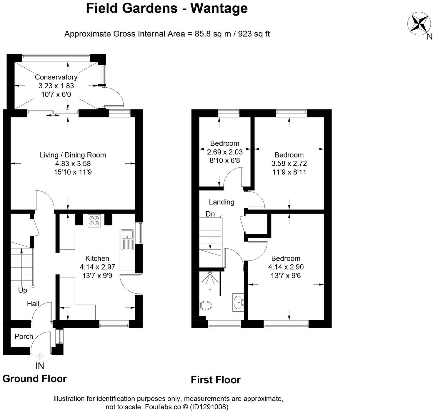 Field Gardens, East Challow, OX12 floorplan