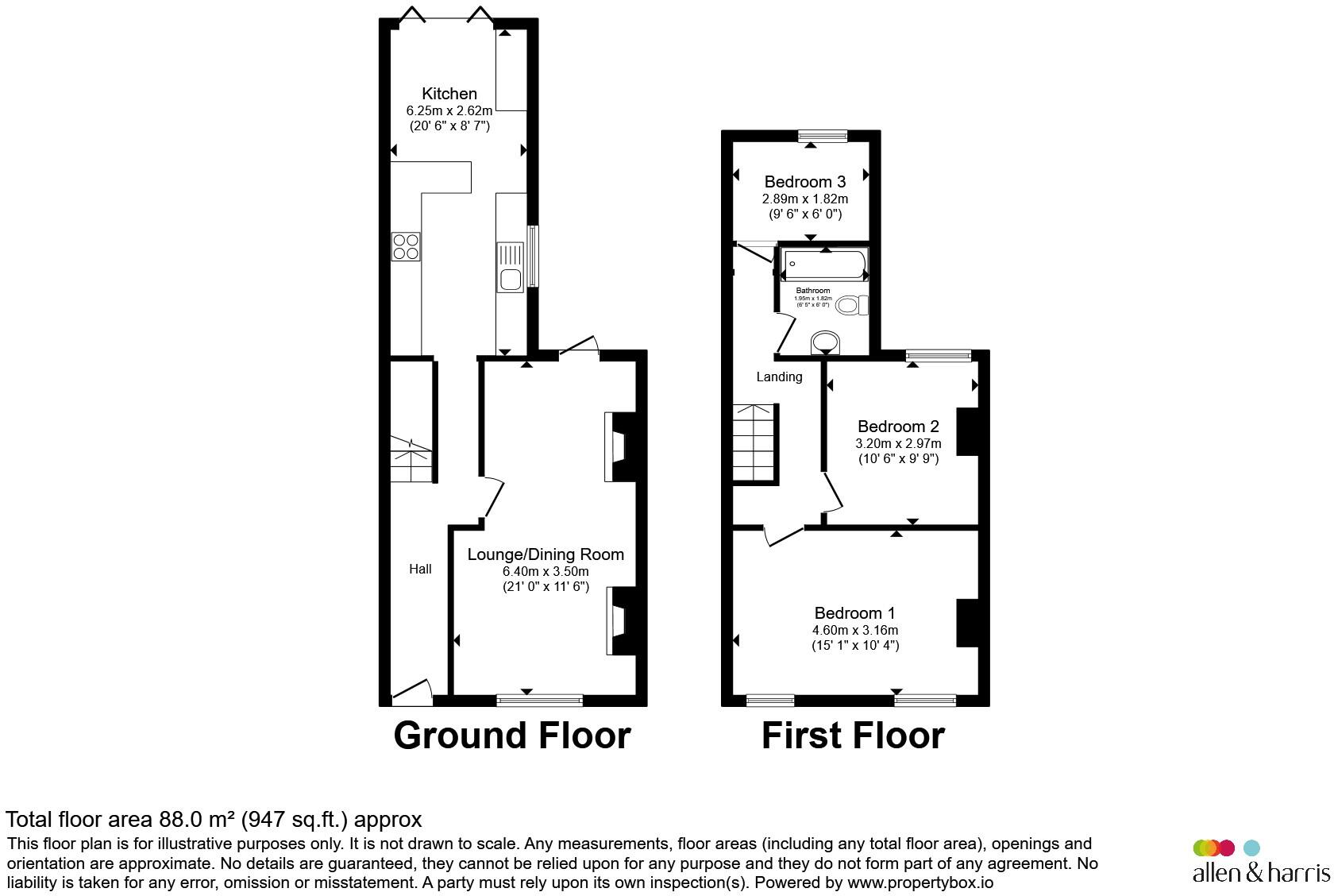 Lansdowne Road, Cardiff floorplan